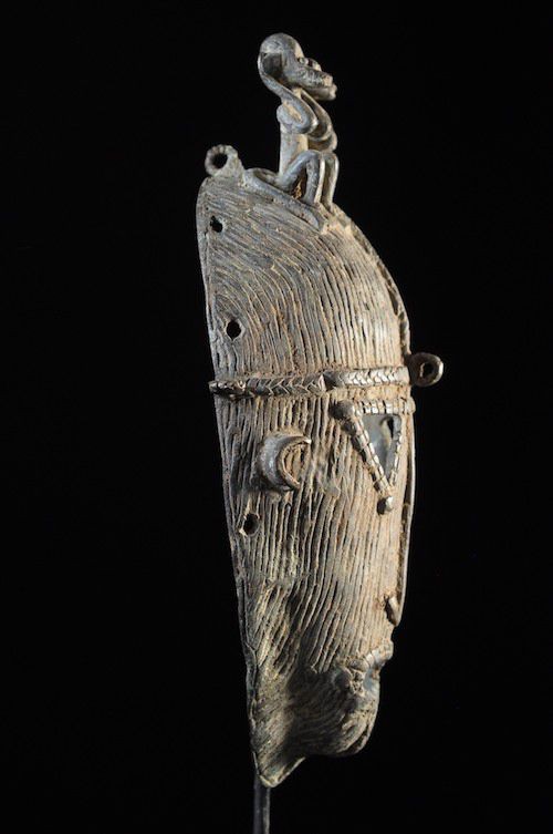 Masque facial en métal - Dogon - Mali
