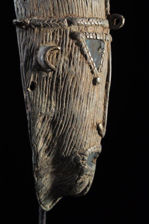 Masque facial en métal - Dogon - Mali