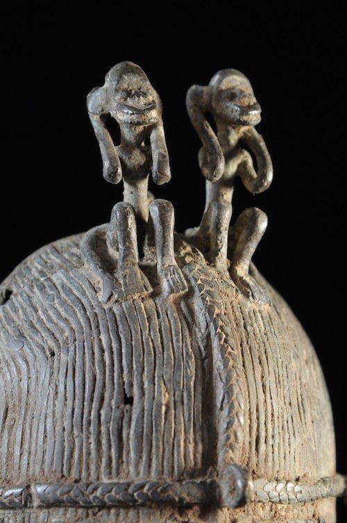 Masque facial en métal - Dogon - Mali