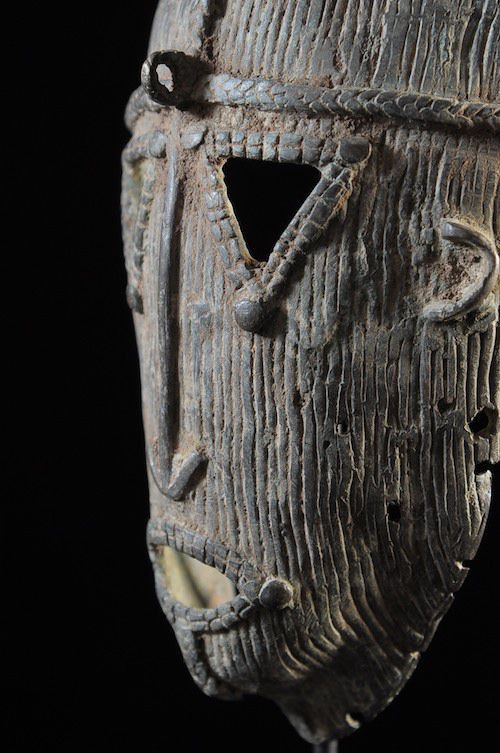 Masque facial en métal - Dogon - Mali