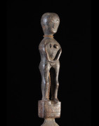 Racle en fer noir Awoko et son bois - Baoulé - Côte d'Ivoire