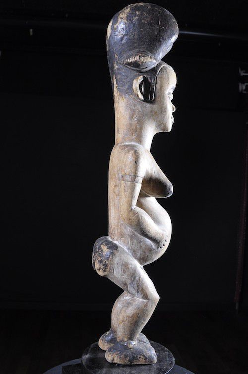 Statuette rituelle feminine - Punu / Pounou Lumbu - Gabon