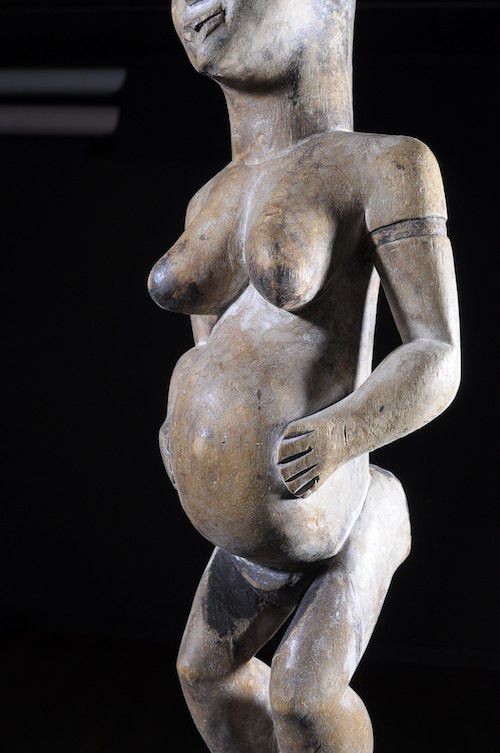 Statuette rituelle feminine - Punu / Pounou Lumbu - Gabon
