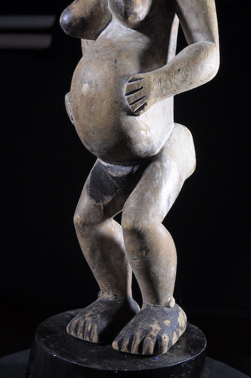 Statuette rituelle feminine - Punu / Pounou Lumbu - Gabon