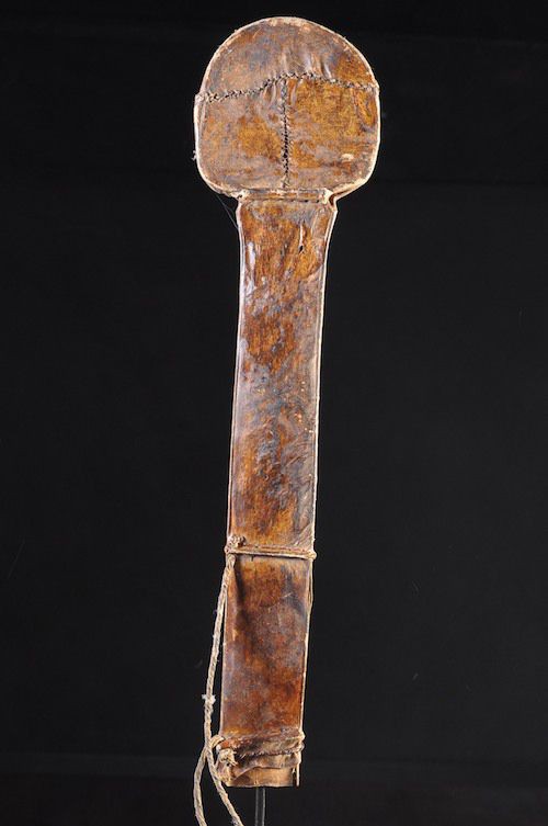 Glaive et son fourreau de cuir - Yaka - Rdc Zaire