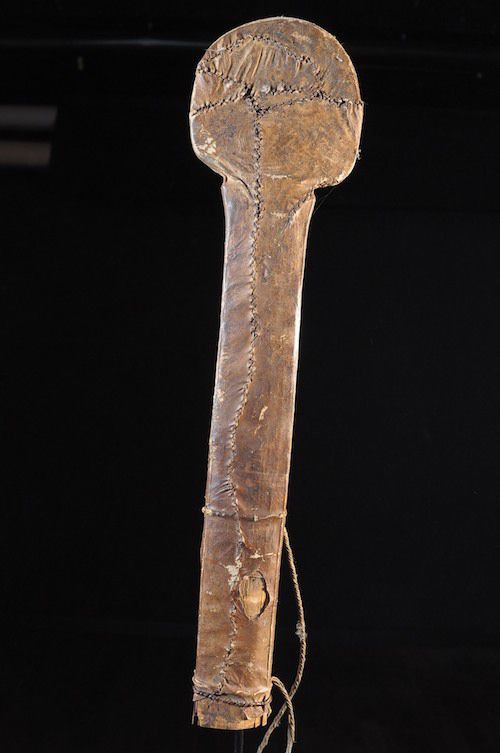 Glaive et son fourreau de cuir - Yaka - Rdc Zaire