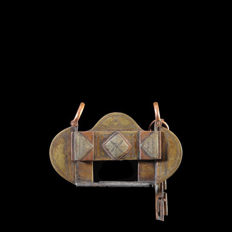 Cadenas en cuivre rouge et jaune - Touareg - Mali