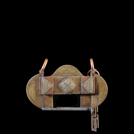 Cadenas en cuivre rouge et jaune - Touareg - Mali