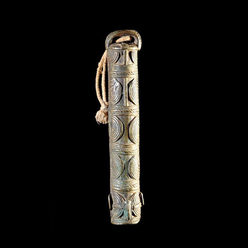Flute ou marteau en bronze - Wé - Côte d'Ivoire - Aerophones
