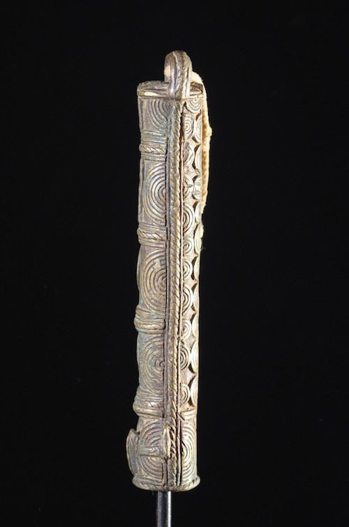 Flute ou marteau en bronze - Wé - Côte d'Ivoire - Aerophones