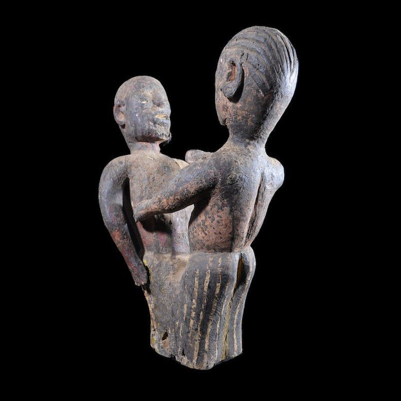 Statue cultuelle de couple  - Mossi - Burkina Faso