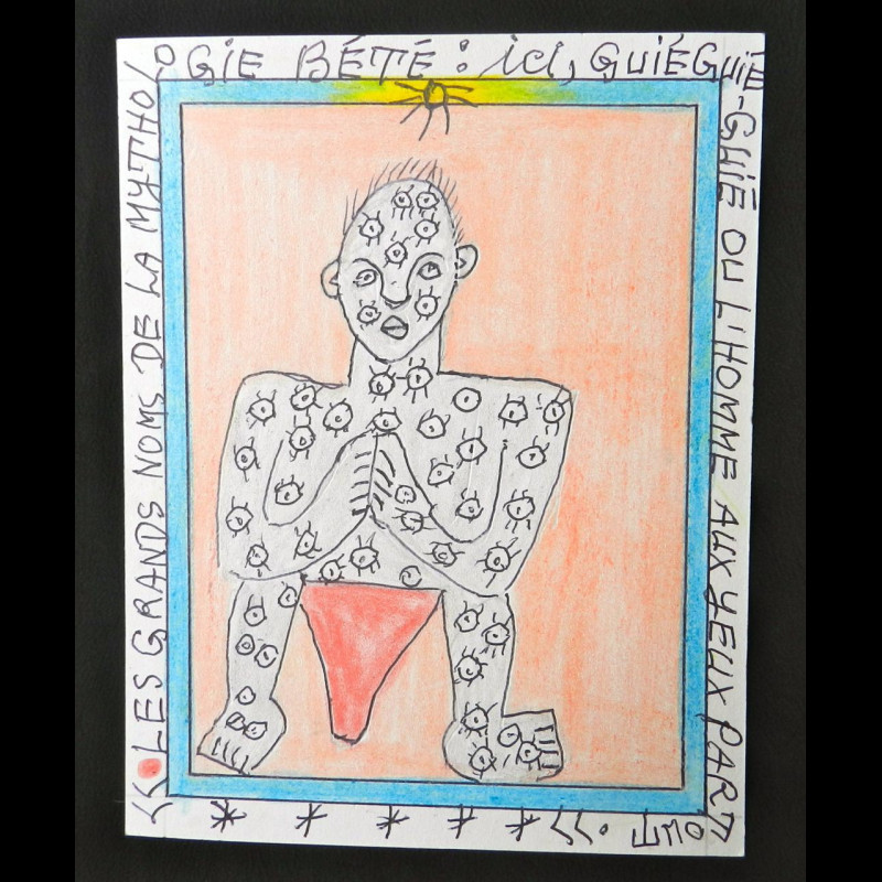 Mythologie Bété - Guiéguié - Frédéric Brûly Bouabré - Dessin