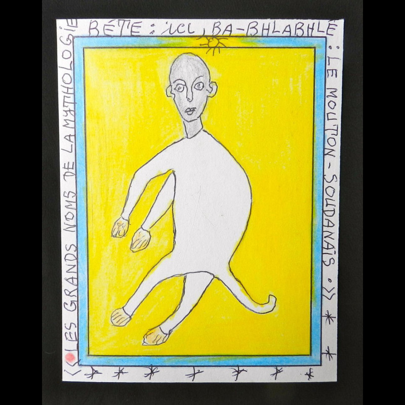 Mythologie Bété - Ba Bhlabhlé - Frédéric Brûly Bouabré - Dessin