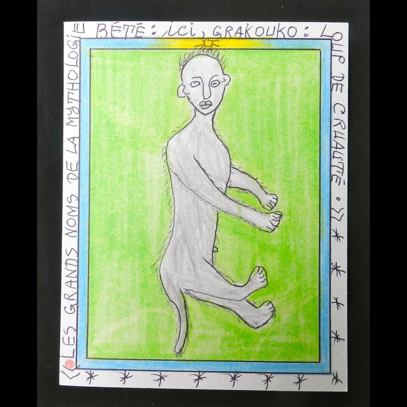 Mythologie Bété - Grakouko - Frédéric Brûly Bouabré - Dessin