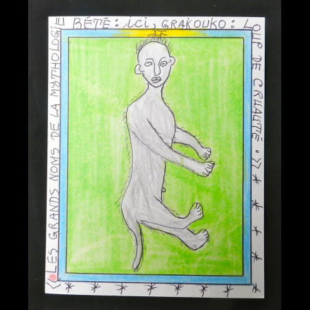 Mythologie Bété - Grakouko - Frédéric Brûly Bouabré - Dessin