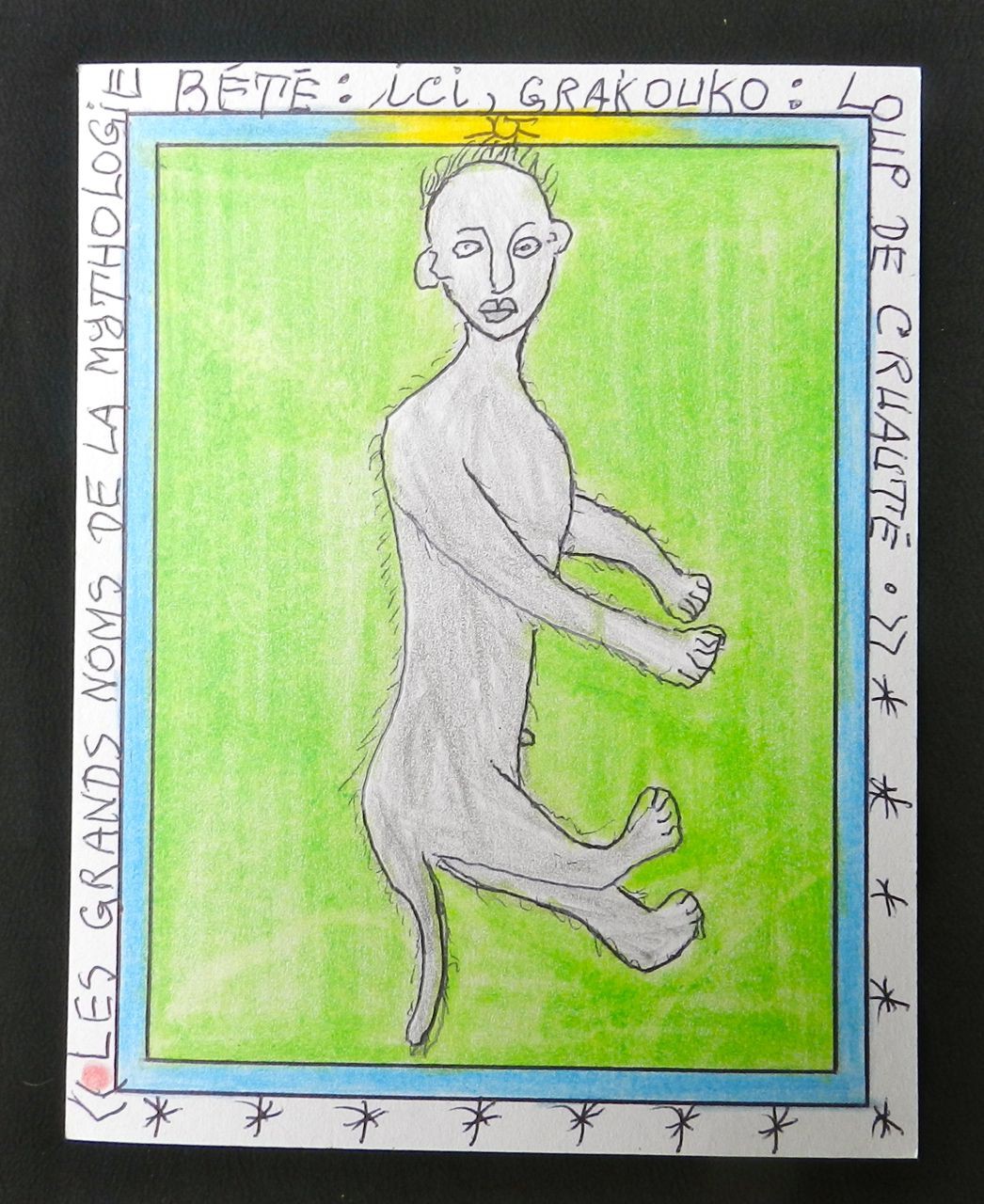 Mythologie Bété - Grakouko - Frédéric Brûly Bouabré - Dessin