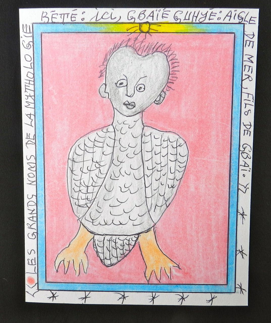 Mythologie Bété - Guhyé - Frédéric Brûly Bouabré - Dessin