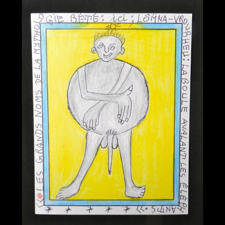 Mythologie Bété - Lômna - Frédéric Brûly Bouabré - Dessin