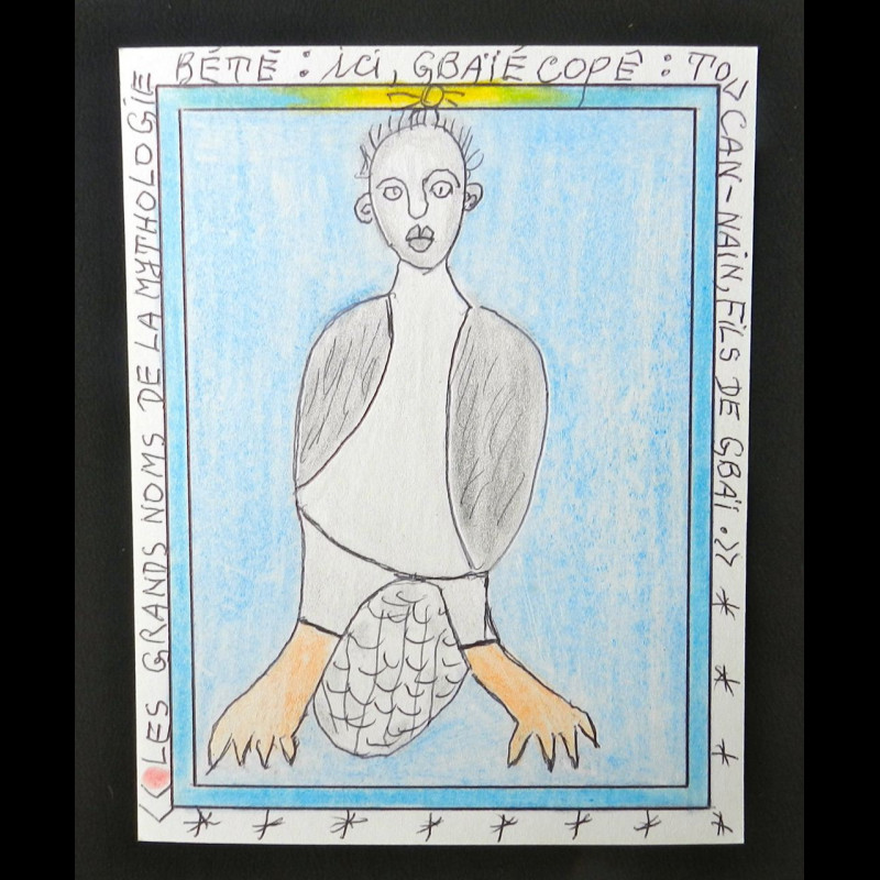Mythologie Bété - Copê - Frédéric Brûly Bouabré - Dessin