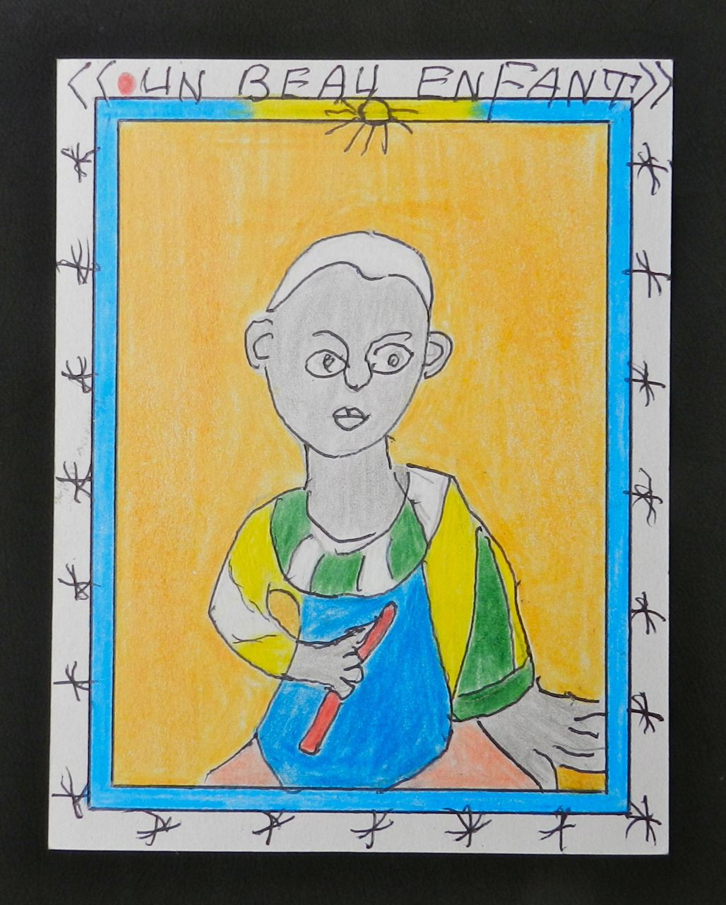 Au quotidien - Enfant - Frédéric Brûly Bouabré - Dessin