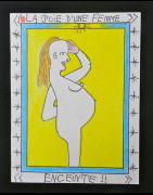 Au quotidien - Enceinte - Frédéric Brûly Bouabré - Dessin