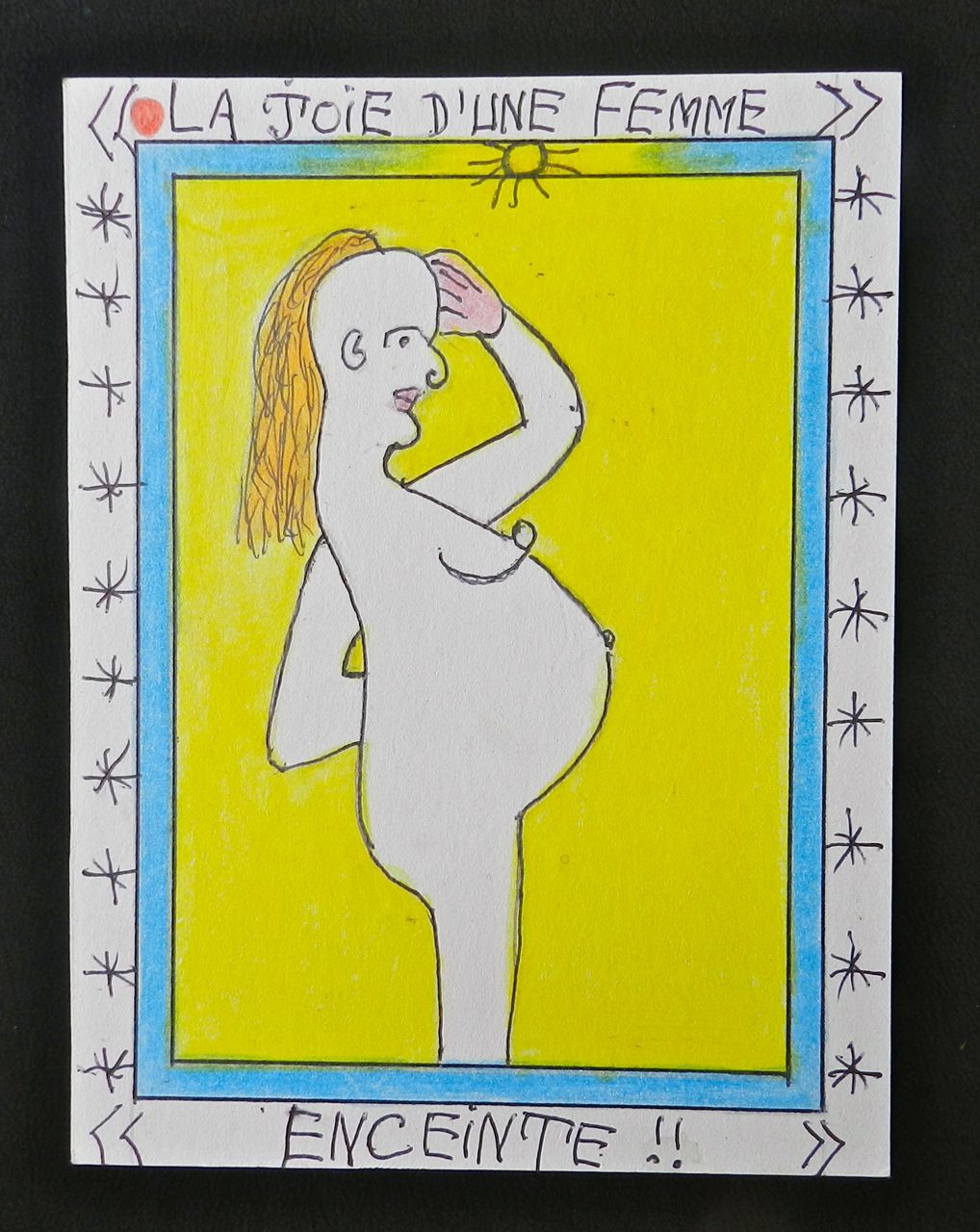 Au quotidien - Enceinte - Frédéric Brûly Bouabré - Dessin