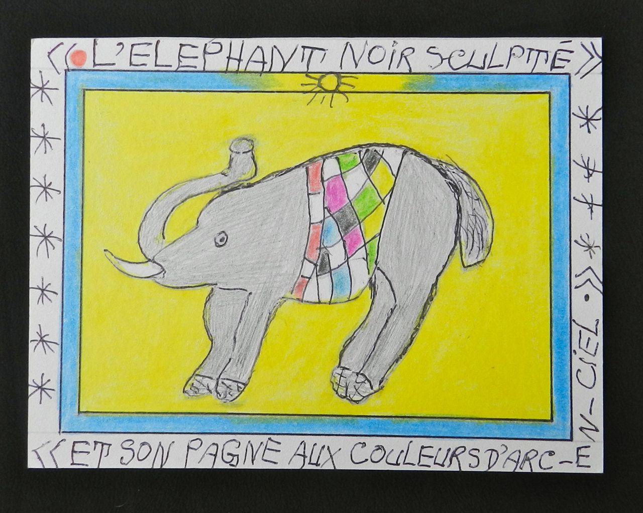 Au quotidien - Eléphant - Frédéric Brûly Bouabré - Dessin