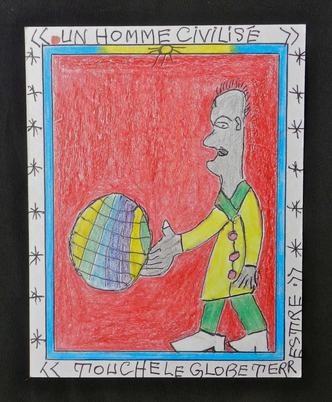 Au quotidien - Civilisé - Frédéric Brûly Bouabré - Dessin