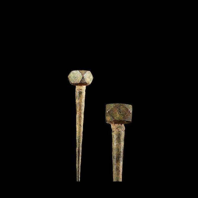 Pique a cheveux en metal - Gurunsi - Burkina faso