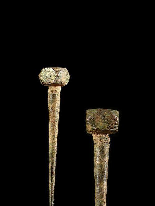 Pique a cheveux en metal - Gurunsi - Burkina faso