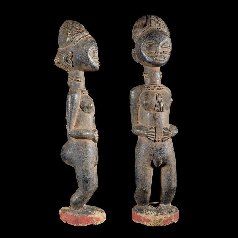 Statue de Reine ou ancetre Feminin Abron - Ghana / Côte d'Ivoire
