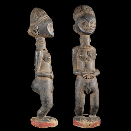 Statue de Reine ou ancetre Feminin Abron - Ghana / Côte d'Ivoire