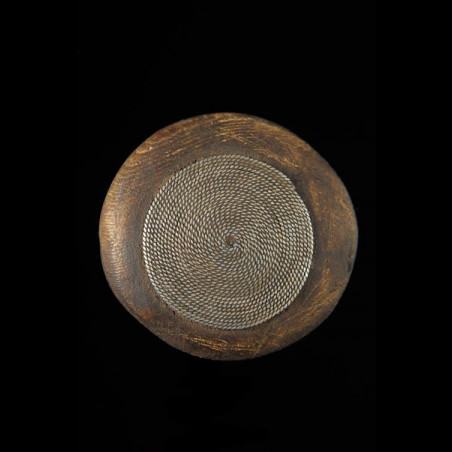 Labret en bois et metal - Dinka / Pokot - Soudan / Ethiopie