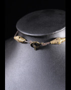 Collier en alliage de bronze et ébéne  - Akan ou Baoule - Côte d'Ivoire