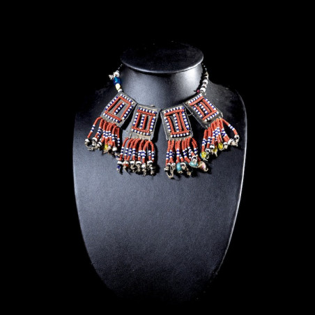 Collier en perles de verre  - Afar - Ethiopie