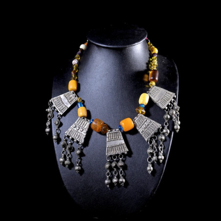 Collier en perles et métal  - Oromo - Ethiopie