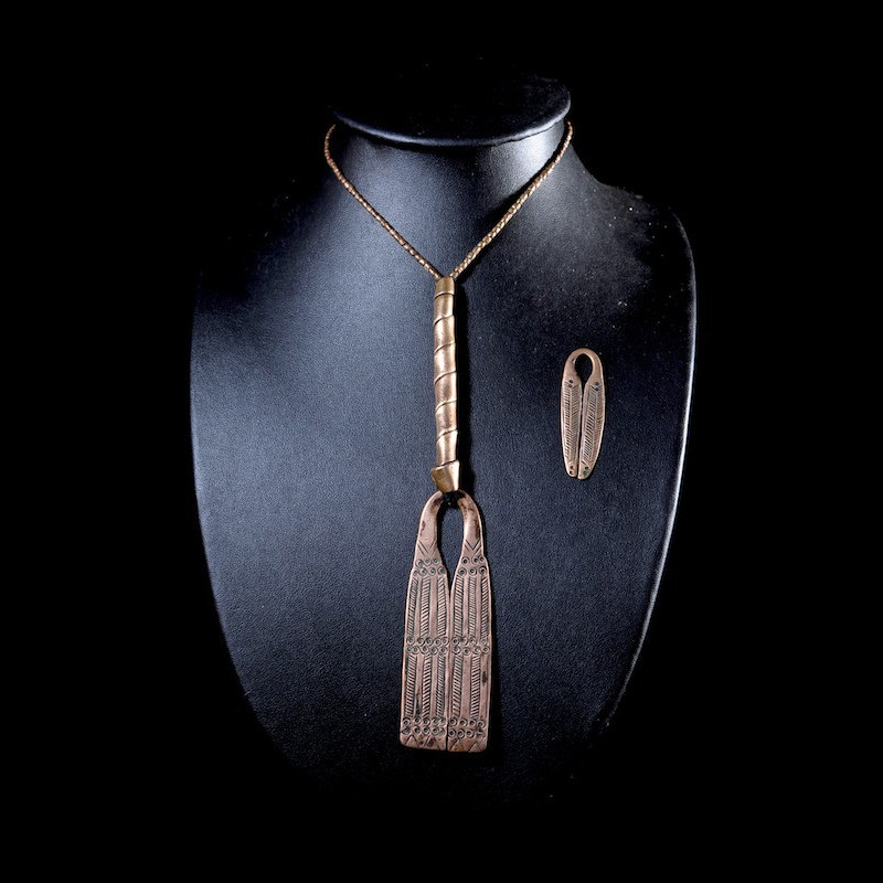 Collier pendentif en cuivre rouge - Sidamo - Ethiopie