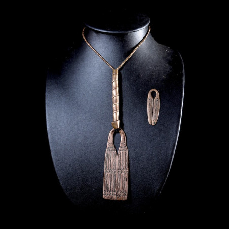 Collier pendentif en cuivre rouge - Sidamo - Ethiopie