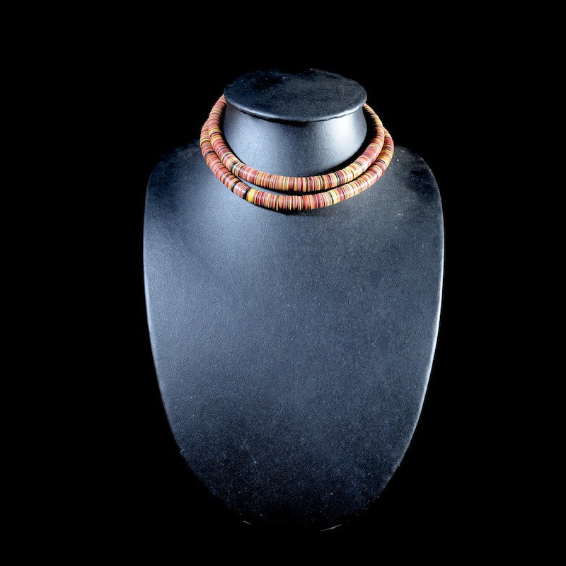 Collier monnaie bakélite - Peuhl Mali - Perles et Monnaies