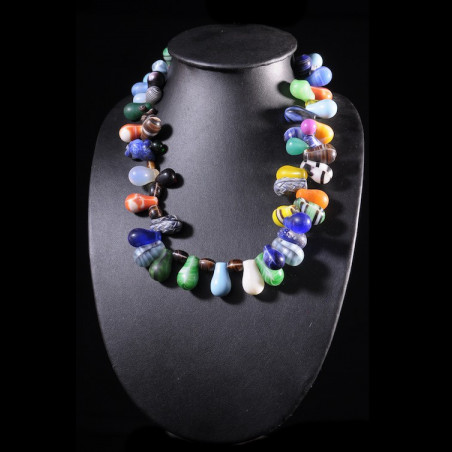 Collier monnaie de perles Prosser - Peul - Mali