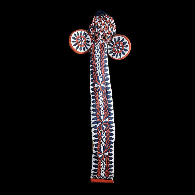Masque elephant perle - Bamileke - Cameroun - perles afrique