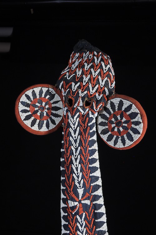 Masque elephant perle - Bamileke - Cameroun - perles afrique