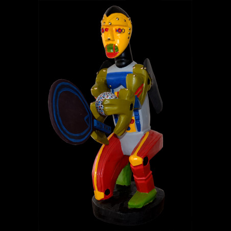 Table tennis - Sculpture polychrome - Camara Demba - 2012