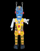 Whisk robot - Sculpture polychrome - Camara Demba - 2012