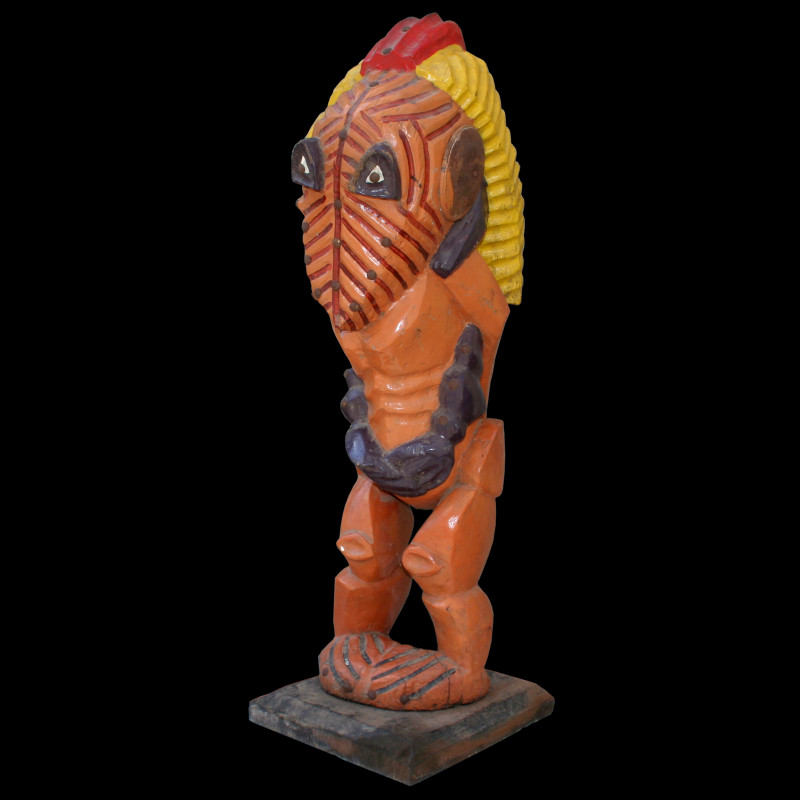 Cephalopod - Sculpture polychrome - Camara Demba - 2008