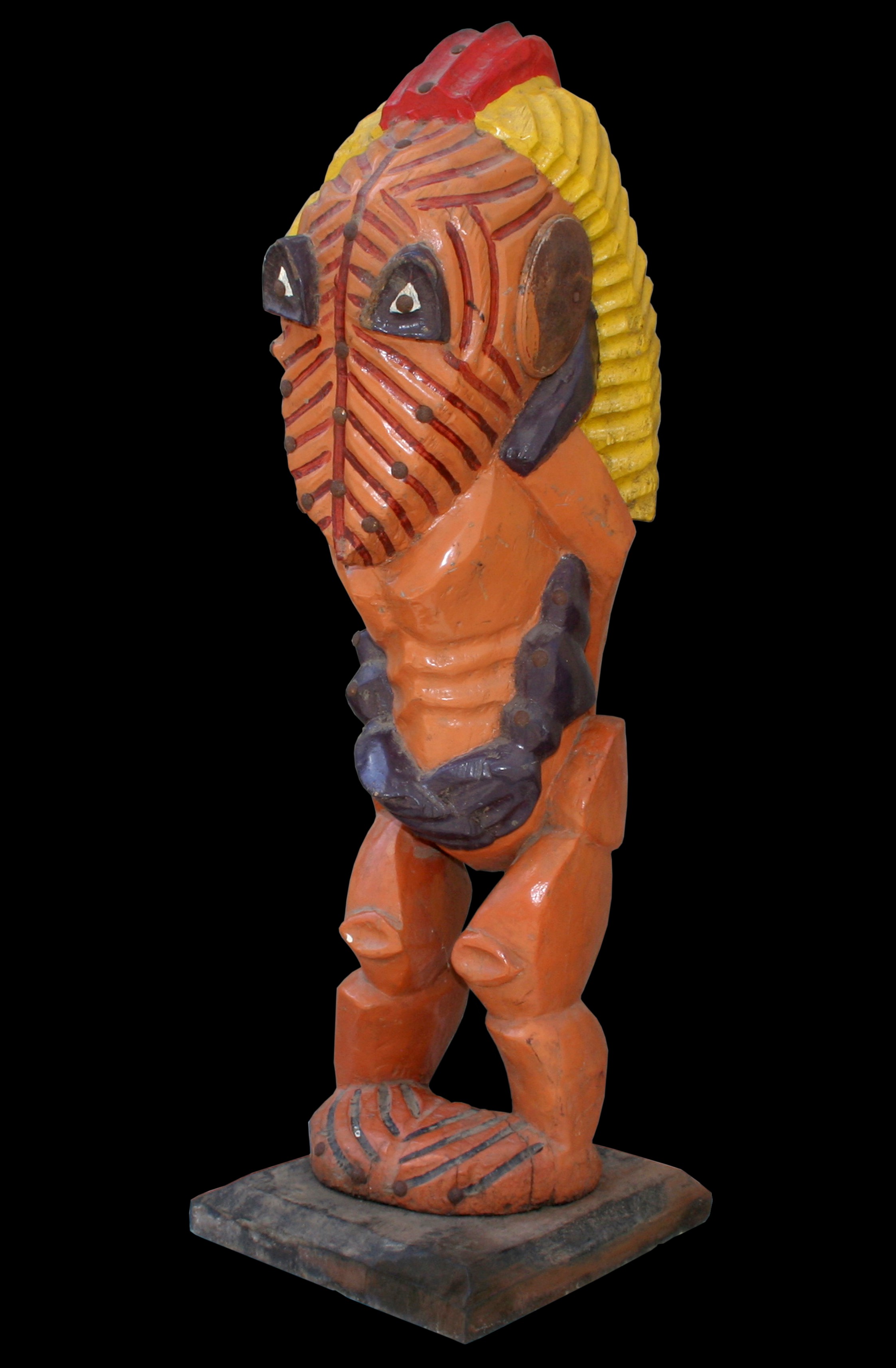 Cephalopod - Sculpture polychrome - Camara Demba - 2008