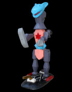 Hammer man - Sculpture polychrome - Camara Demba - 2009
