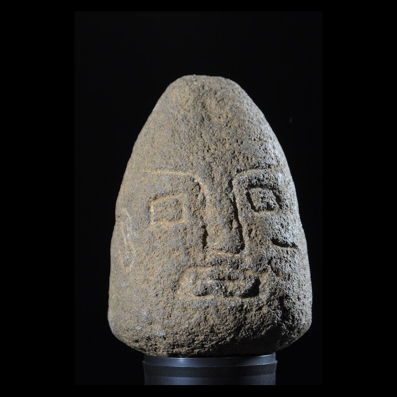 Tete votive en pierre Akwanshi - Ekoi - Cross River  - Nigeria