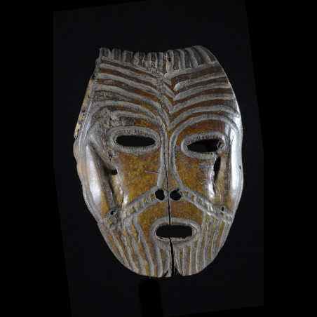 Masque Lukungu en os - Lega - RDC Zaire - Bwami