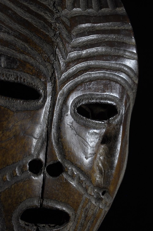 Masque Lukungu en os - Lega - RDC Zaire - Bwami